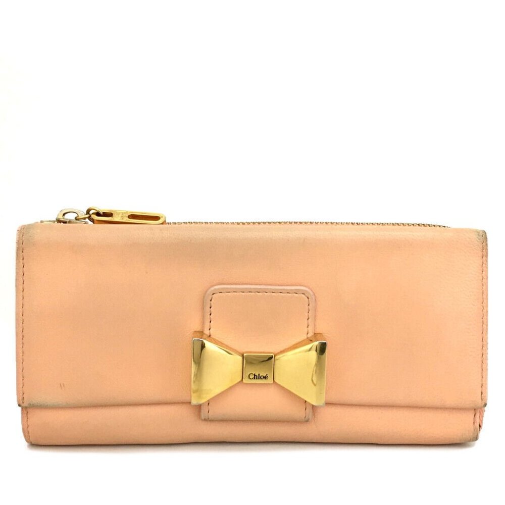 Chloe Bobbie Leather Zip Long Wallet purse